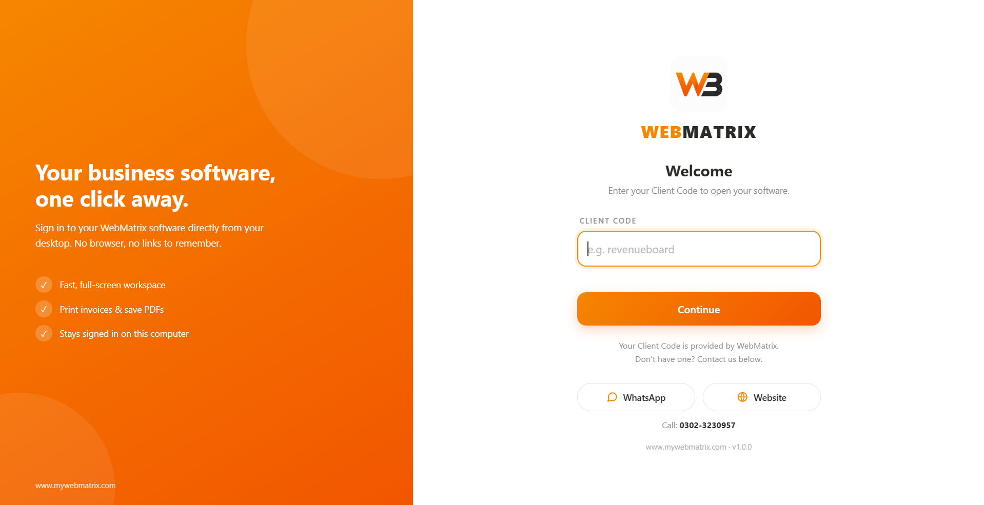Webmatrix Desktop App screenshot