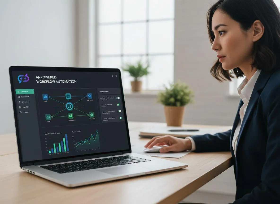 AI automation for businesses connecting digital workflows, customer support, and business operations.